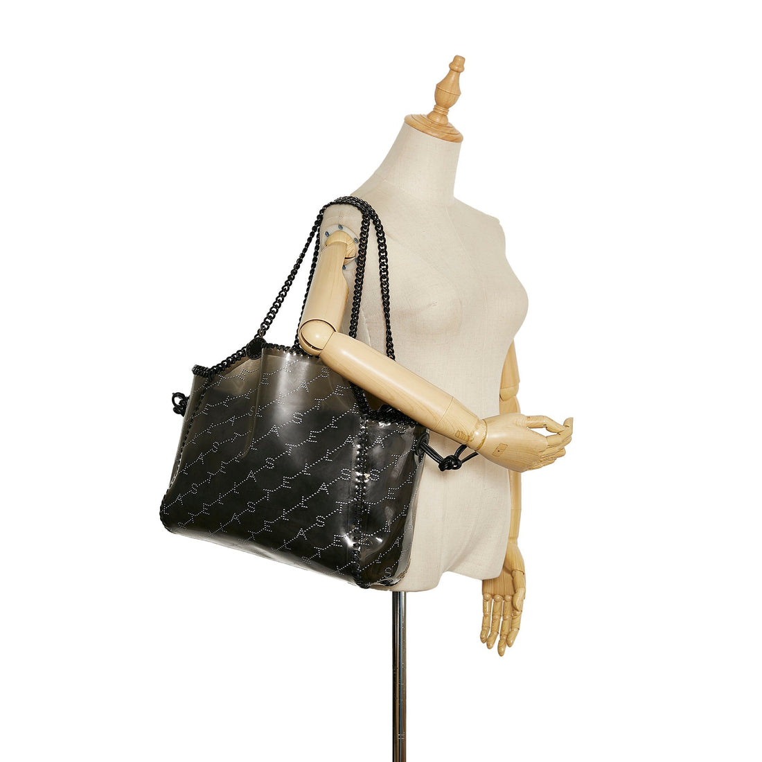 Stella McCartney Falabella Transparent Tote Black PVC
