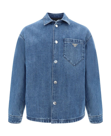 PRADA Classic Men's Long Sleeve Cotton Shirt