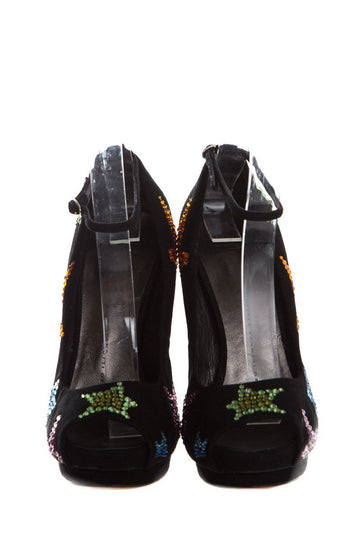 Giuseppe Zanotti Balc Suede Heels SZ 37