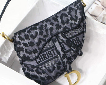 Makersluxe - Saddle Bag Gray Mizza Embroidery