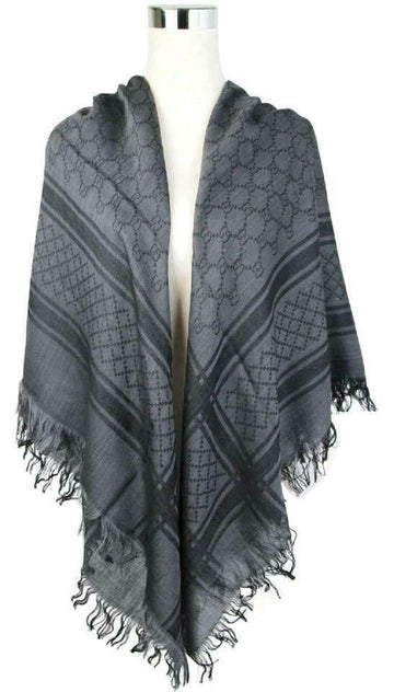 Gucci Shawl Scarf Diamante & GG Print