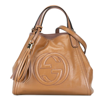 Gucci Small Patent Soho Satchel (MLB-XPGdq7)