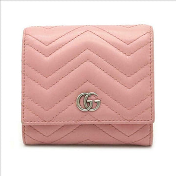 GUCCI GG Marmont Chevron Quilted Flap Wallet