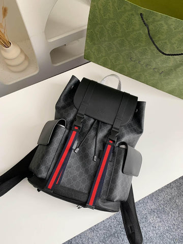 GG Men's Black Stripe GG Supreme Backpack.