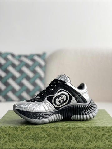 GG Ripple Trainer Gray Black