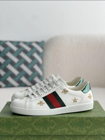 GG Star Bee Ace White Sneaker