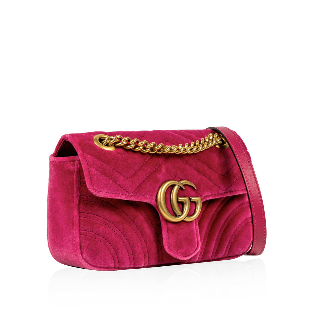 Mini Velvet Marmont - Fuschia