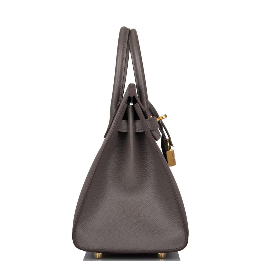 Birkin Sellier 25 Etain Epsom Gold Hardware