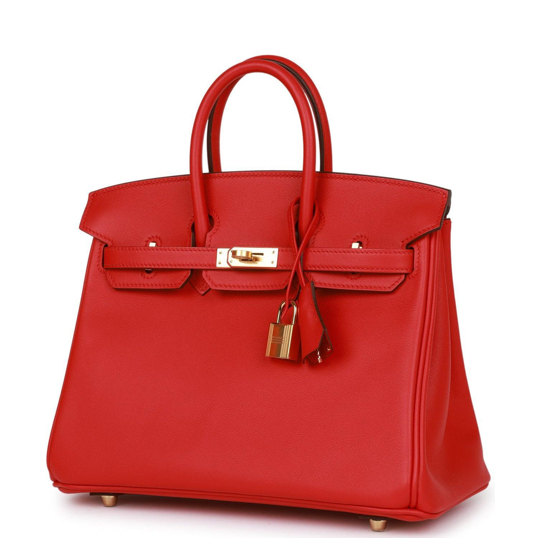 Birkin 25 Rouge De Coeur Swift Gold Hardware