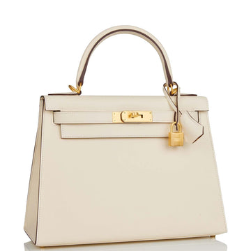 Special Order (HSS) Kelly Sellier 28 Nata Verso Epsom Brushed Gold Hardware