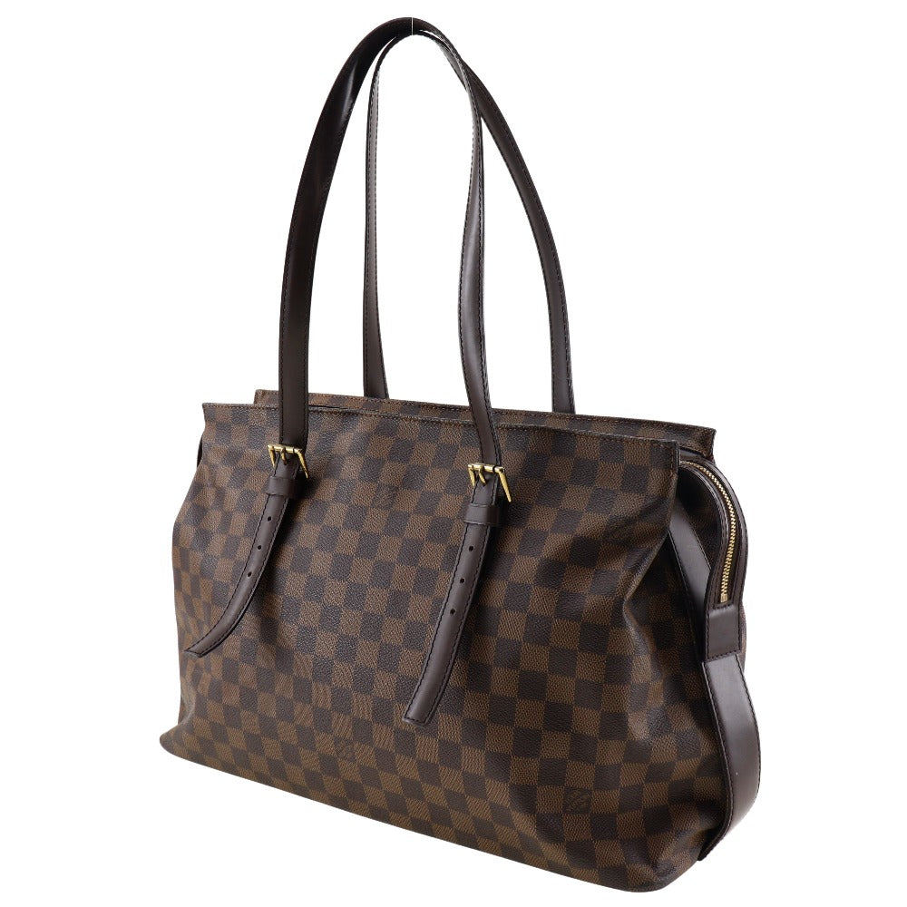 LOUIS VUITTON Shoulder Bag N51119 Damier canvas Brown Chelsea unisex(Unisex) Used