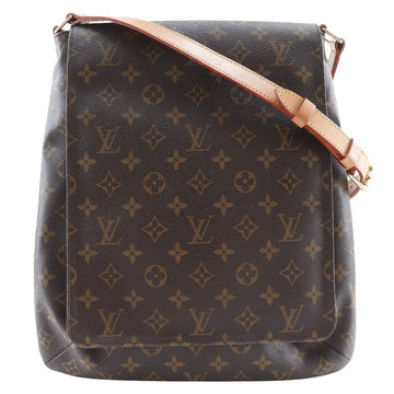 LOUIS VUITTON Shoulder Bag M51256 Monogram canvas Brown Musette Women Used