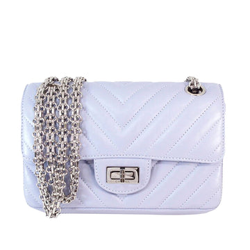 Chanel 2.55 Reissue Flap Mini Purple Calfskin Silver