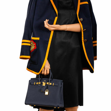 Hermès Birkin 25 Bleu Nuit Togo Gold Hardware