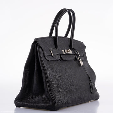 Hermes Birkin 35 Black Togo Palladium Hardware - 2003, Square G?