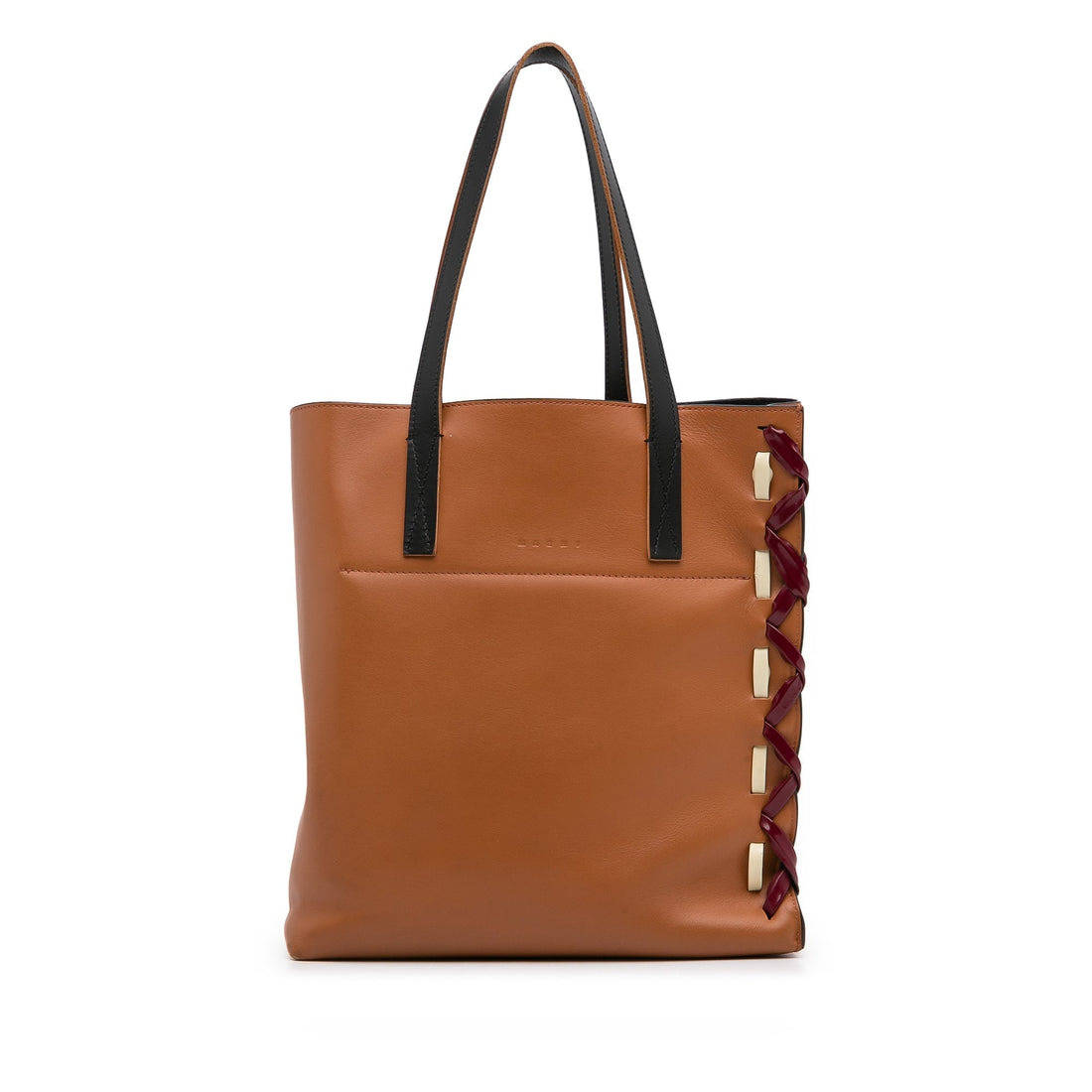 Brown Marni Museo Leather Tote