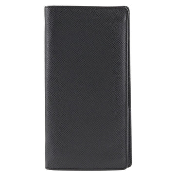 LOUIS VUITTON Long Wallet Purse Taiga black Old Brother mens Used