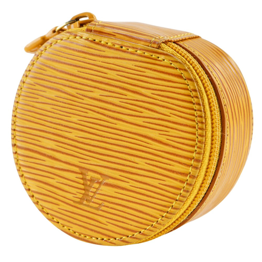 LOUIS VUITTON Other fashion goods Epi Leather yellow Epi Jewelry case Women Used