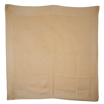 LOUIS VUITTON scarf silk beige Women Used