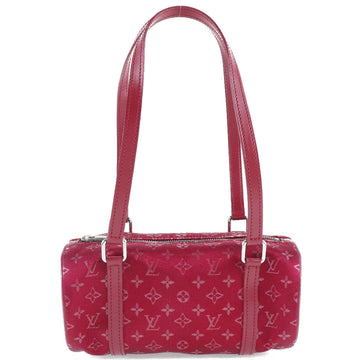 LOUIS VUITTON Handbag M92353 Monogram satin Red Little papillon Women Used