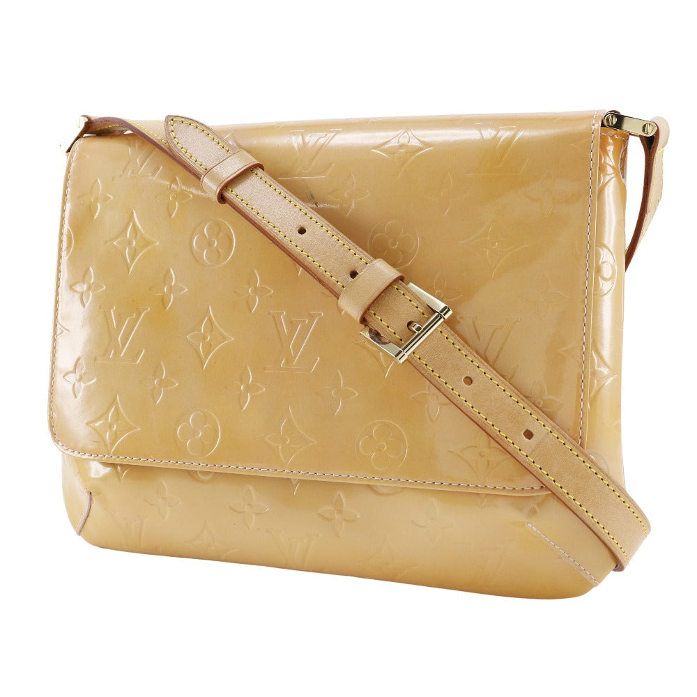 LOUIS VUITTON Shoulder Bag M91070 Monogram Vernis Cream yellow Thompson Street Women Used