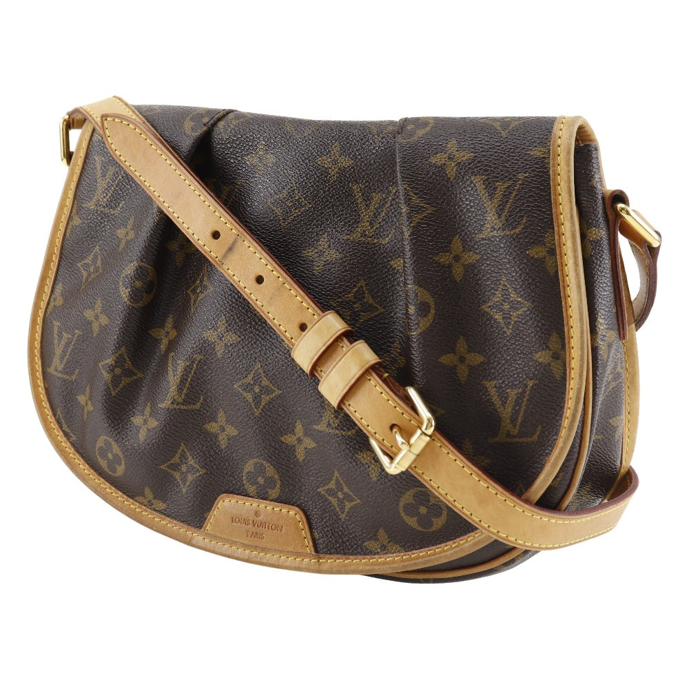 LOUIS VUITTON Shoulder Bag M40474 Monogram canvas Brown Menil Montan PM Women Used