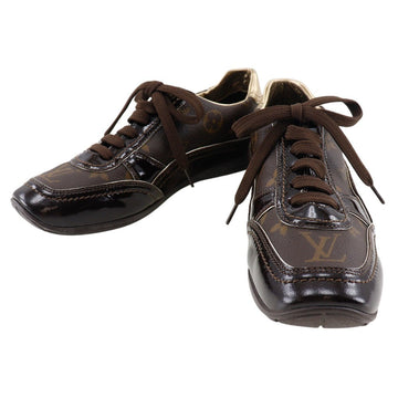 LOUIS VUITTON sneakers Monogram canvas Brown Women 36 Used