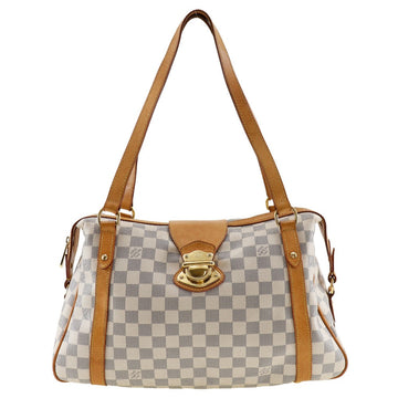 LOUIS VUITTON Shoulder Bag N42220 Damier Azur Canvas white Stresa PM Women Used