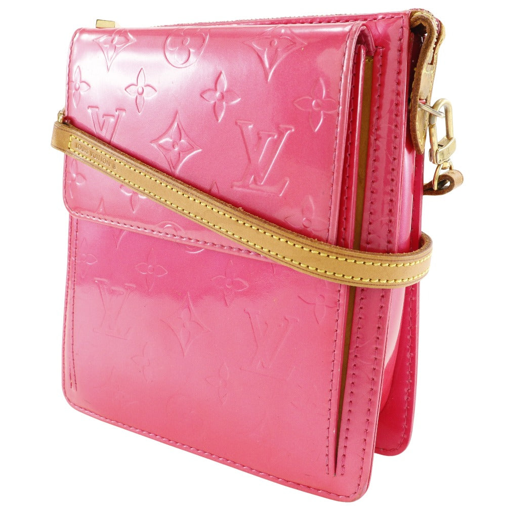 LOUIS VUITTON Shoulder Bag M91225 Monogram Vernis pink Motto Women Used