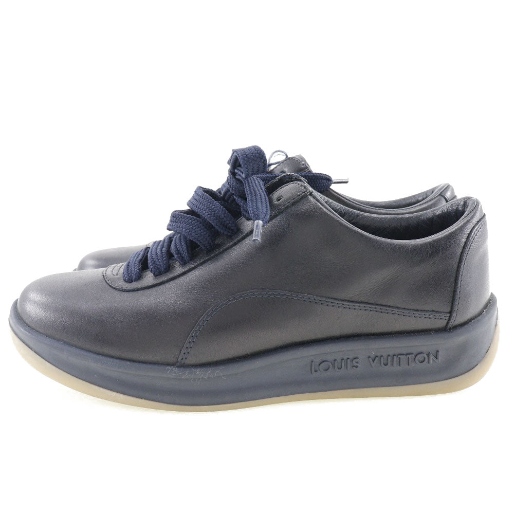 LOUIS VUITTON sneakers leather black shoes Women 36 Used