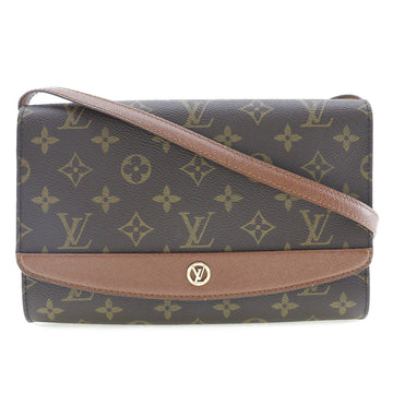 LOUIS VUITTON Shoulder Bag M51797 Monogram canvas Brown vintage 2-way clutch Bordeaux Women Used