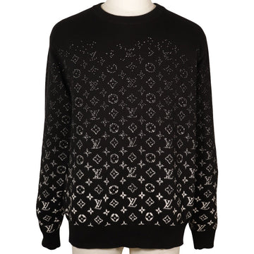 LOUIS VUITTON sweater RM232Q USO HKN44W cotton black Gradation monogram gradient mens M Used