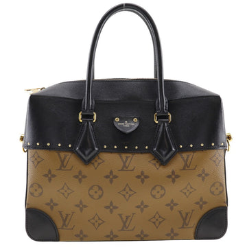 LOUIS VUITTON Handbag M43595 Monogram reverse Black / Brown Citymar Women Used