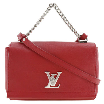 LOUIS VUITTON Shoulder Bag M51202 Calfskin Red 2WAY Rock Me BB Women Used