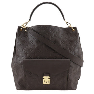 LOUIS VUITTON Shoulder Bag M40809 Monogram Ann Platt Brown 2WAY Metis Women Used