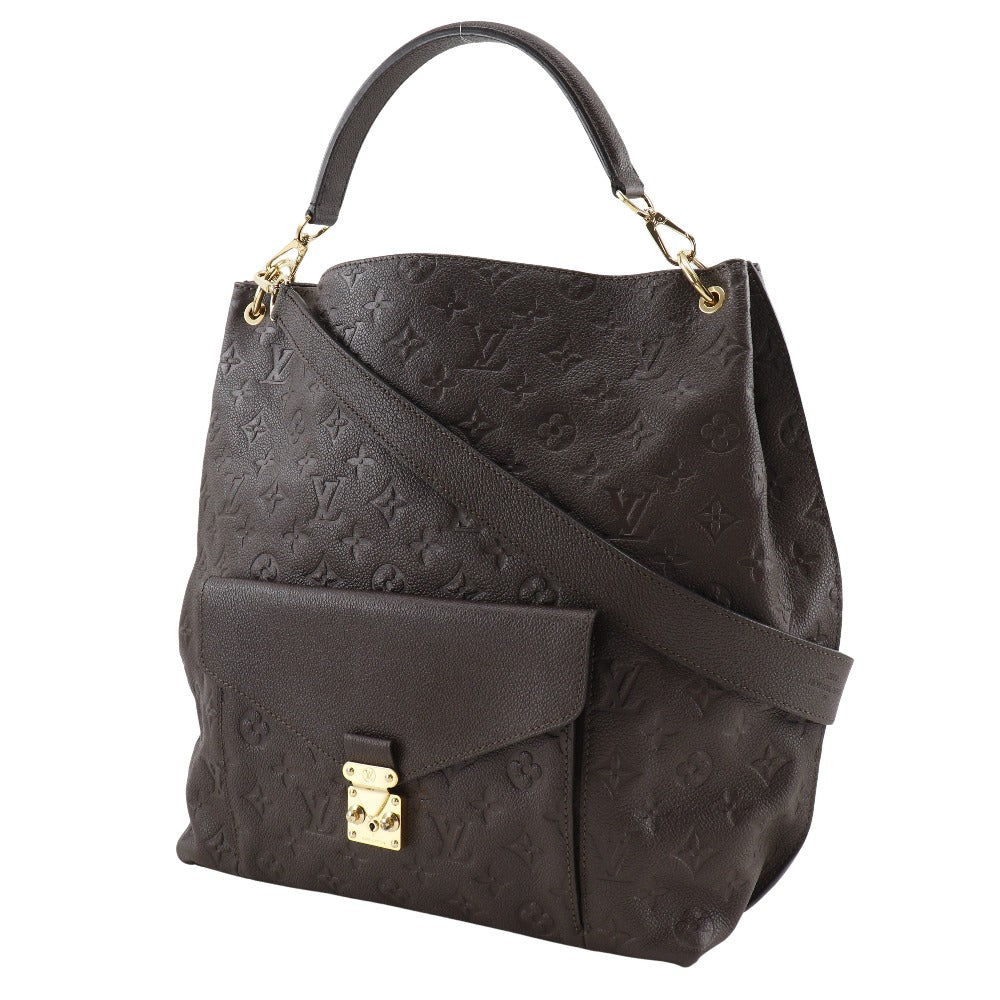 LOUIS VUITTON Shoulder Bag M40809 Monogram Ann Platt Brown 2WAY Metis Women Used