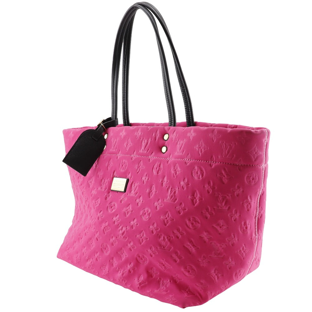 LOUIS VUITTON Tote Bag M92802 microfiber pink 2009 cruise line Scuba MM Women Used