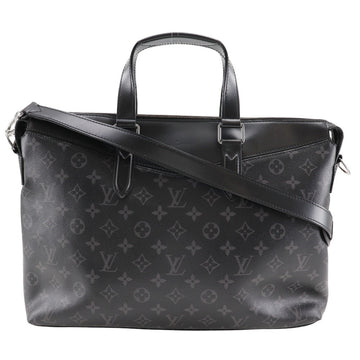 LOUIS VUITTON Business bag M40566 Monogram Eclipse Canvas black 2WAYShoulder Explorer mens Used