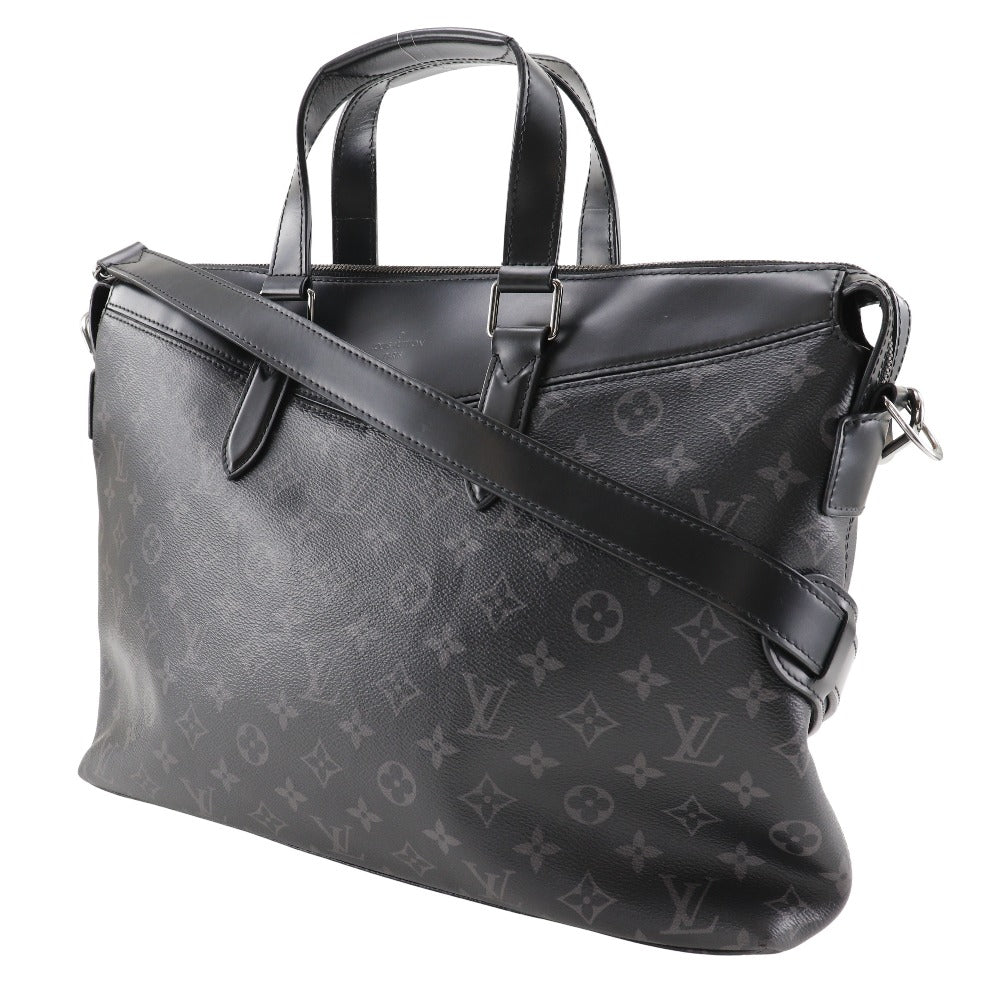 LOUIS VUITTON Business bag M40566 Monogram Eclipse Canvas black 2WAYShoulder Explorer mens Used