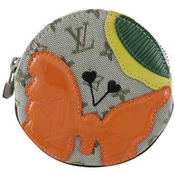 LOUIS VUITTON Coin case M92271 Monogram mini canvas khaki Comte Dufe Portomonay Long Women Used
