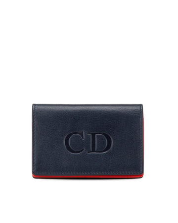 Leather Card Holder with Interior Slip Pockets