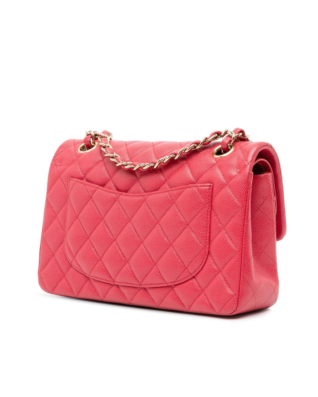 Small Classic Quilted Leather Double Flap Shoulder Bag