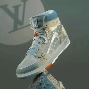Custom Air Jordan 1 x LV Monogram