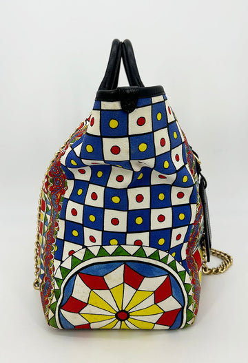 Limited Edition Dolce and Gabbana Queen of Hearts Capri Tote