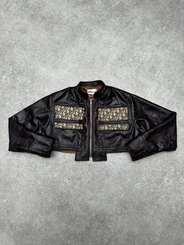 VT Rework: Cropped Dior Leather Jacket