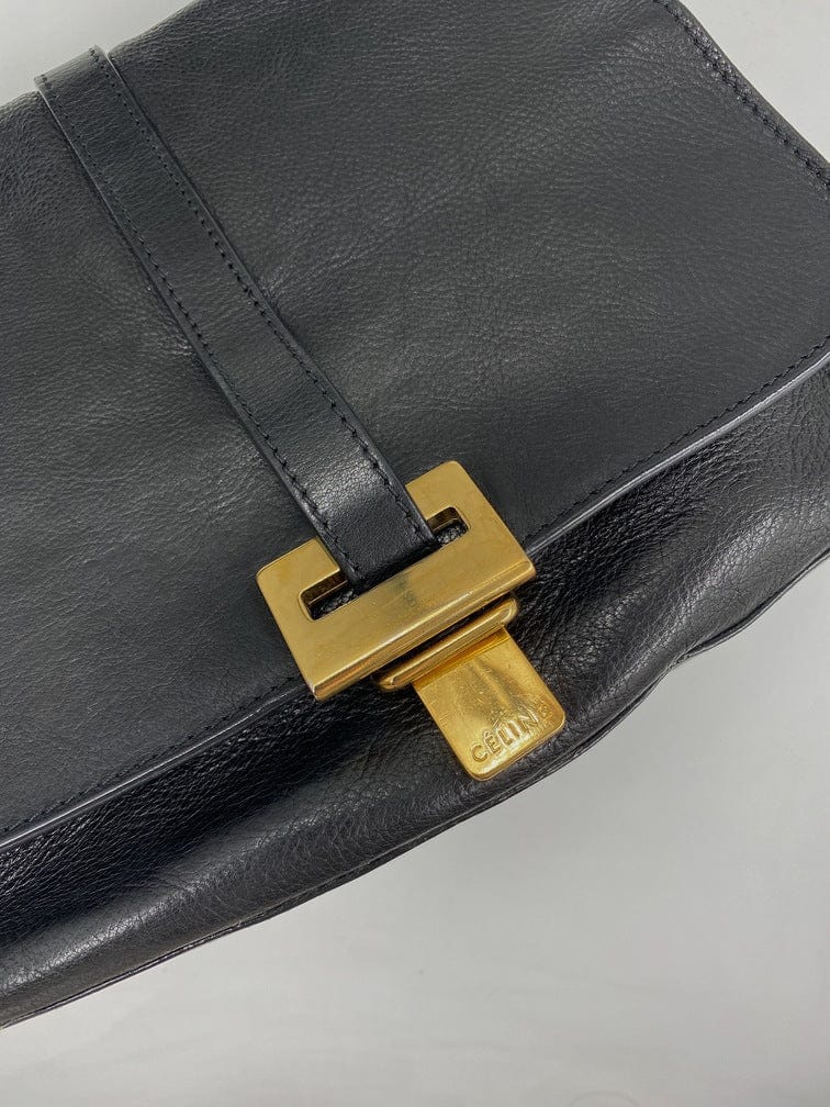 Céline leather and suede crossbody