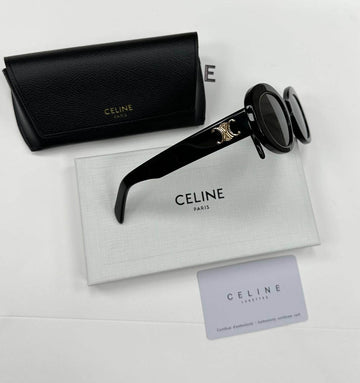 TRIOMPHE 01 SUNGLASSES IN ACETATE BLACK