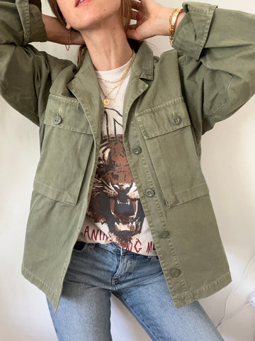 GREEN OVERSIZED JACKET