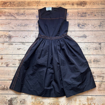 Prada Peplum Midi Dress