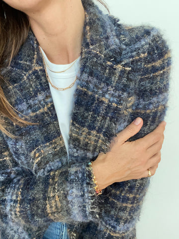 Bouclé Wool Blazer - Size EU 36 / US 4